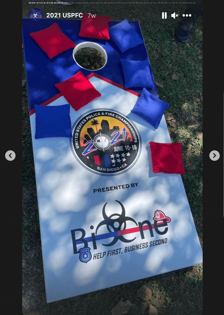 U.S. Police and Fire Championships Cornhole Boards U.S. Police and Fire Championships Cornhole Boards