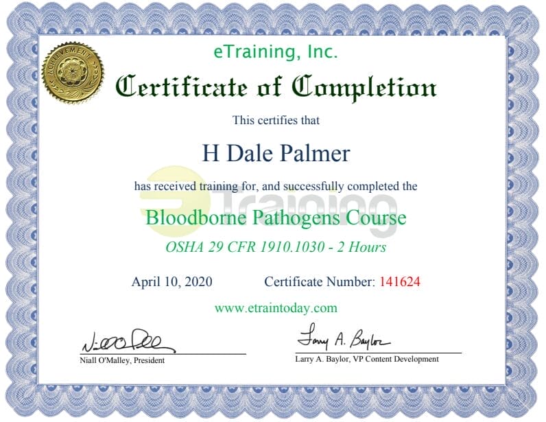 Bloodborne Pathogens